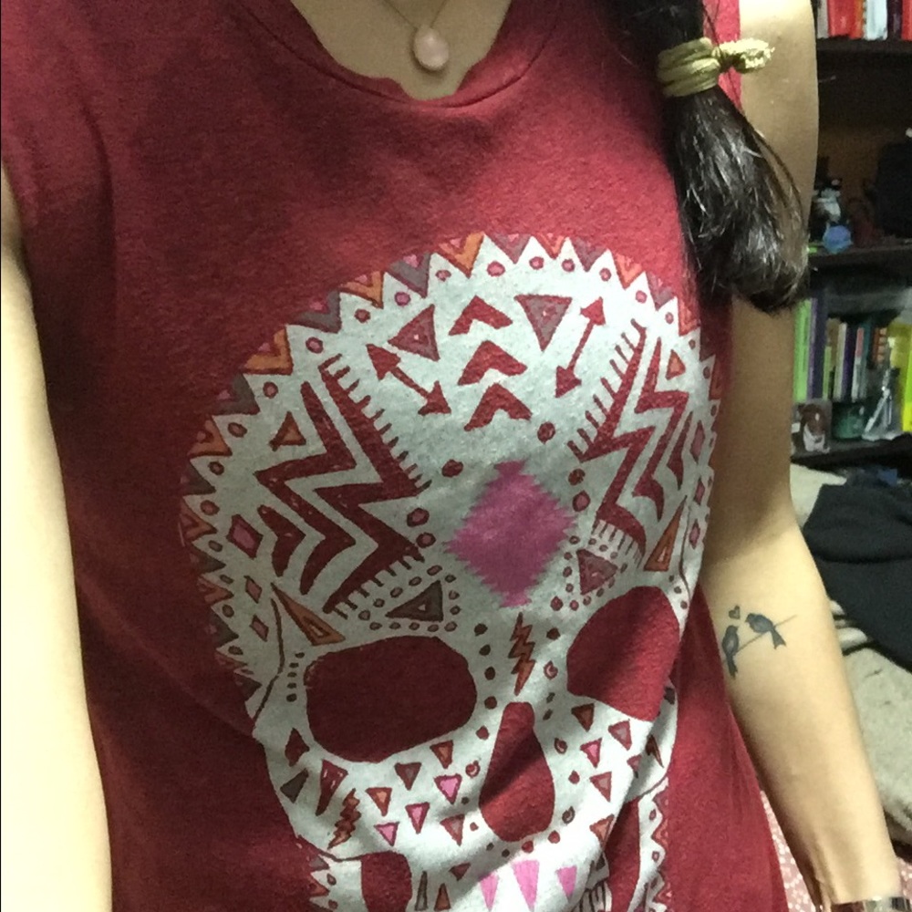 Truly Madly Deeply skull 💀 muscle tee
